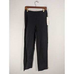 NWT J. Jill Pants Women Sz‎ 4 Black Mid Rise Office Work Straight Leg Trousers